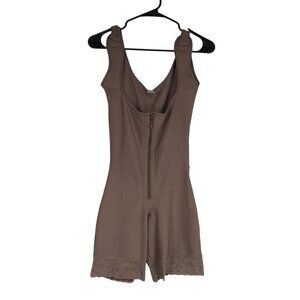 FAJA - WOMEN'S XL -BROWN SLEEVELESS FULL ZIP POST COMPRESSION SHORTS